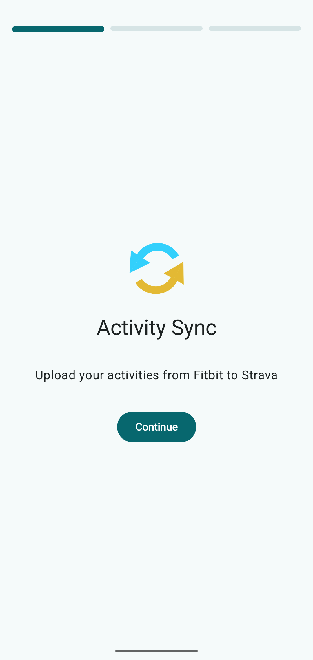 Activity Sync - Onboarding Screen